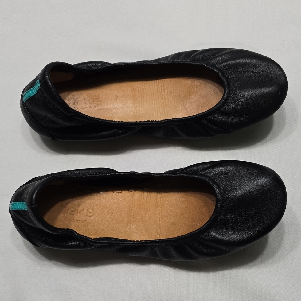 Tieks Classic Black Leather Loafers